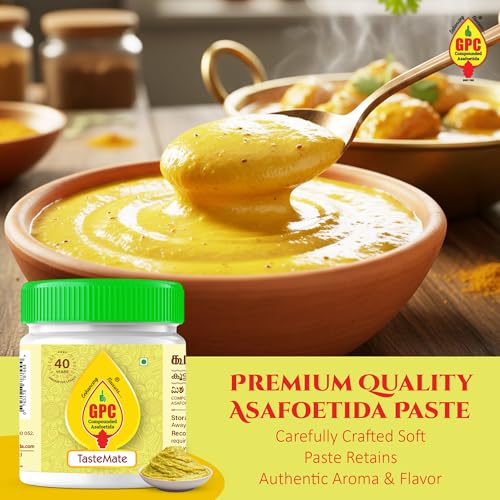 Image of GPC Tastemate Asafoetida 25g - Pack of 2 | Soft Compounded Hing | Boosts Flavour, Rich Aroma, Antioxidant - Rich Heeng for Indian Cooking | Digestive Indian Spice & Flavour Enhancer