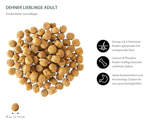 Dehner Hundefutter Knusper-Mix, Trockenfutter, für ausgewachsene Hunde, Geflügel, 12 kg(Die Verpackung kann variieren.)