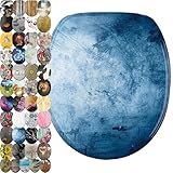 Sanilo WC Sitz mit Absenkautomatik, viele neue Toilettendeckel zur Auswahl, hochwertige Oberfläche, einfache Montage, stabile Scharniere (Solium)