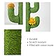 CiCixixi Pets Kratzstamm für Katzen Kreative Kratzstämme Klein Kratz Kaktus für Katzen Cat Scratching Post Kratzkaktus Natürlicher Sisal Kratzstange Stabil 30x60 cm, Grün