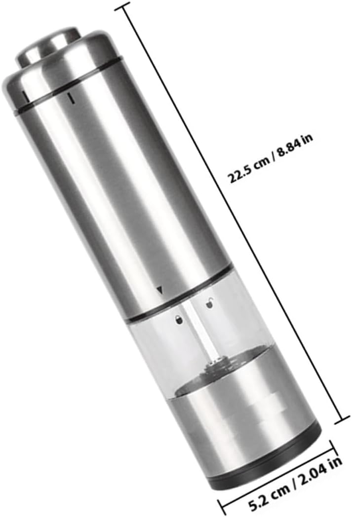 Electric Pepper Grinder Stainless Steel Electric Pepper Crusher for Kitchen Use