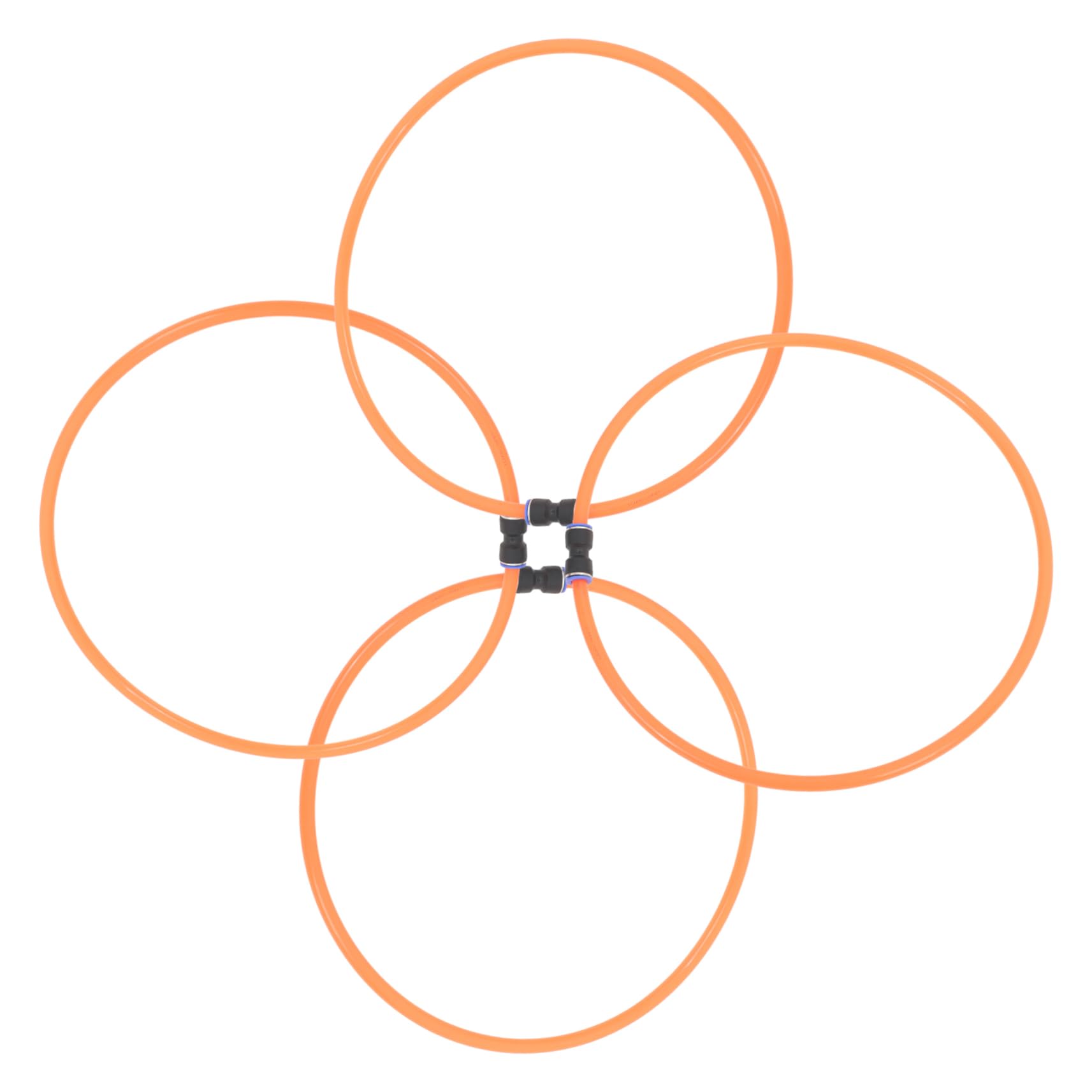 VICASKY 4pcs Sheep Goat Collars No Bell Comfortable Neck Tube Anti-Lost Feature