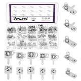 Swpeet 150pcs 10 Größen Vernickelt AAA Batteriefedern Kit, AAA Batterie Negativ zu positiv Umwandlung Federkontakt, Batterie Umwandlung Federkontaktplatte für für den Ersatz der Batterie