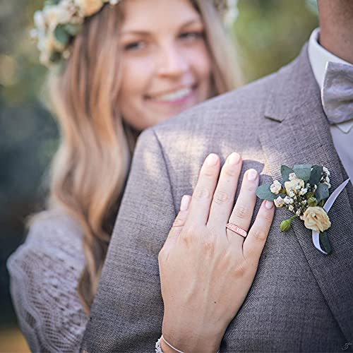 zollen silicone wedding rings for women 147 packs -stackable silicone rubber wedding bands - innovative flower amp vine collection