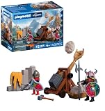 PLAYMOBIL | Knights | Steinkatapult Drachenritter | Katapult mit Schleuderfunktion und Felswand | Ritter Spielzeug für Kinder ab 4 Jahren | 72117