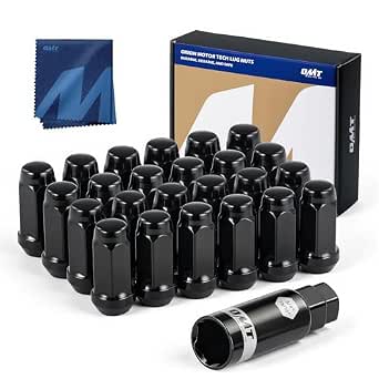 Orion Motor Tech M14x1.5 Lug Nuts with Cone Seat, 3/4" 19mm Hex Wheel Lug Nuts Compatible with Chevrolet Silverado Suburban 1500 Ford Expedition F-150 Ram 1500, Set of 24, Socket Not Included - View 2