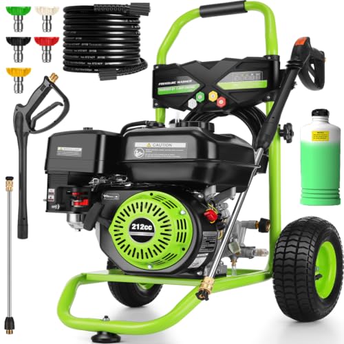 Professional 4200PSI Gas Pressure Washer with Accessories Review