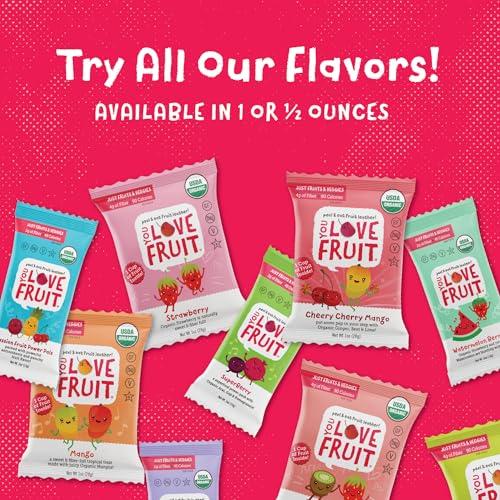 YOU LOVE FRUIT Cheery Cherry Mango Fruit Snacks, Vegan, 1oz Pack of 12 - image 8