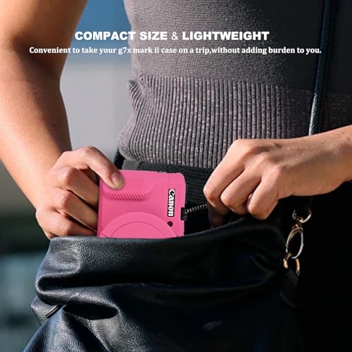 Funda silicona ultrafina para Canon G7X Mark II roja rosa - Fernando Cortés Funda silicona ultrafina para Canon G7X Mark II roja rosa - Fernando Cortés