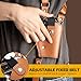 Shoulder Holster for Concealed Carry Adjustable Leather Shoulder Holster for Men with Double Magazine Pouch Vertical Gun Holster Fits 1911 Glock 17/19/23 and Most Pistols Right Hand Use