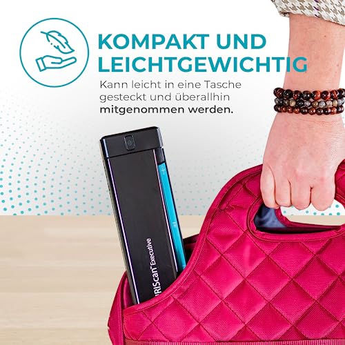 IRIScan Executive Mobile Scanner-dokumentenscanner A4 8PPM Duplex Scanner - v4: PDF-Editor, USB-betrieben, PDF-Scanner,OCR, Scan zu Word, PDF, XLS, Visitenkarten zu Outlook,Foto Scanner, Win – Bild 4