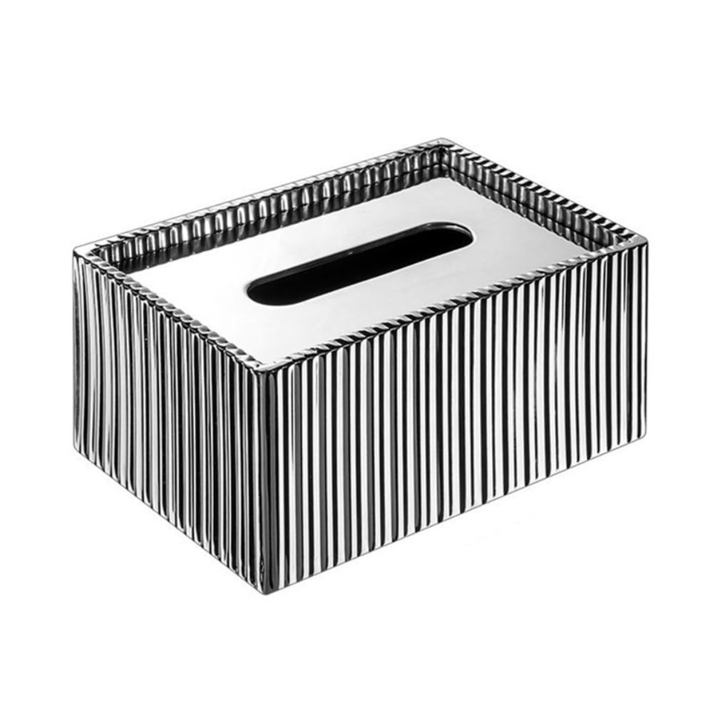 Tissue Box Holder Commercial Stainless Steel Napkin Holder for Hotel Restaurants(S)