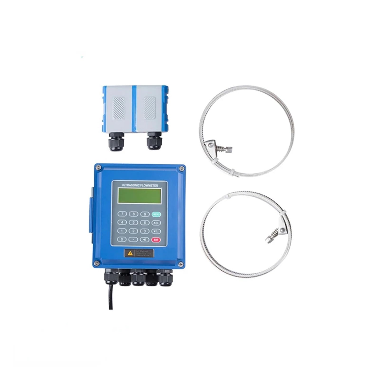 Medición de Alta precisión Medidor De Flujo Ultrasónico Digital, Medidor De Flujo De Agua Fijo Separado Industrial, Sensor JUF-2000B