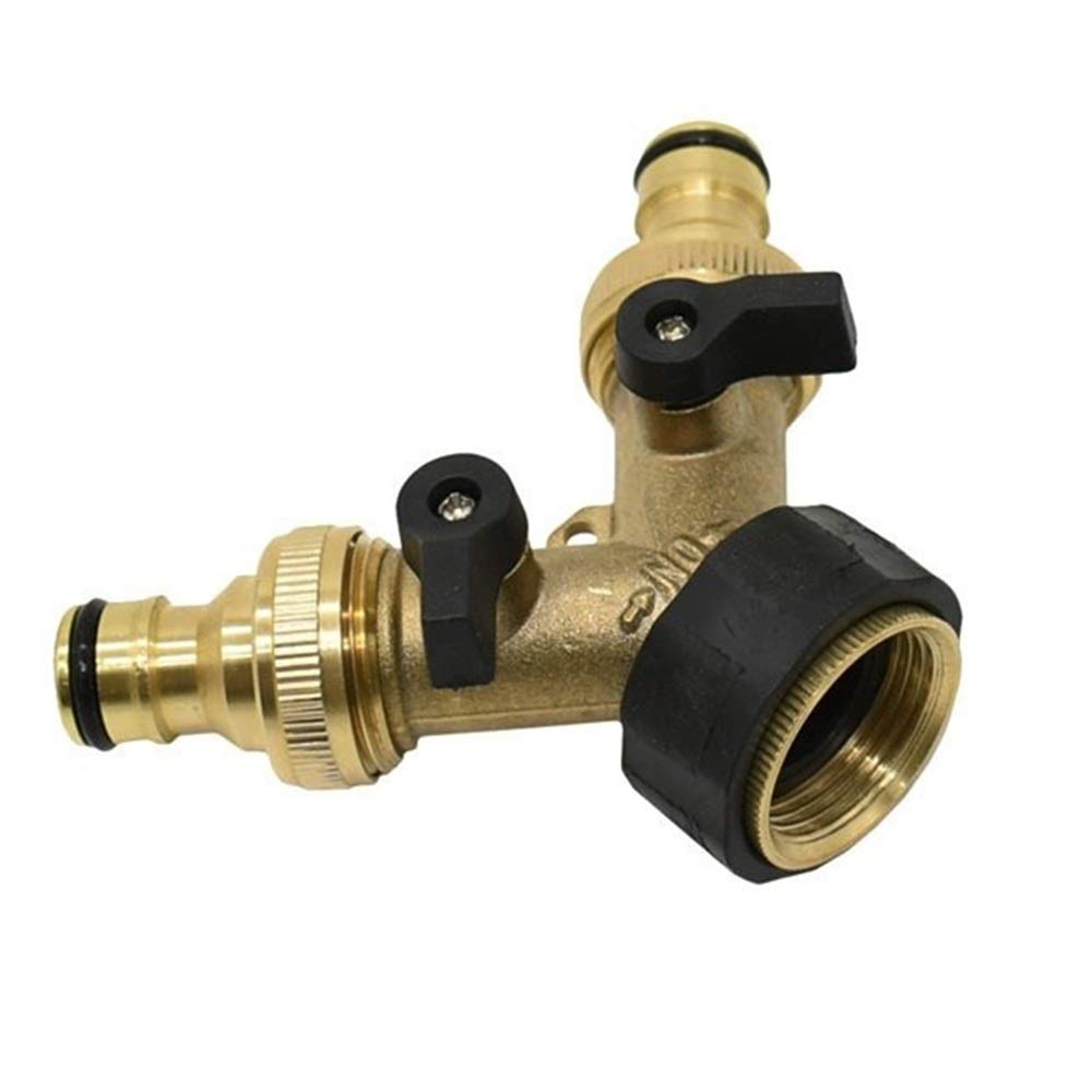 Cbkrgfpdou A Brass Garden Tap Water Splitter