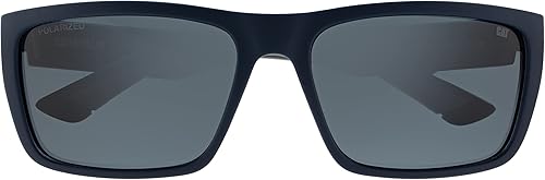 Miniatura 2 de CAT 8021 - Lentes de sol cuadrados polarizados para hombre, azul marino mate, 2.54 pulgadas, protección UV400, Azul marino mate