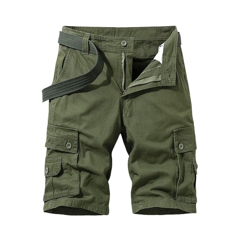 Pantalones cortos cargo de verano para hombre, algodón, multibolsillos, estilo táctico, informales, bermudas informales, militares al aire libre
