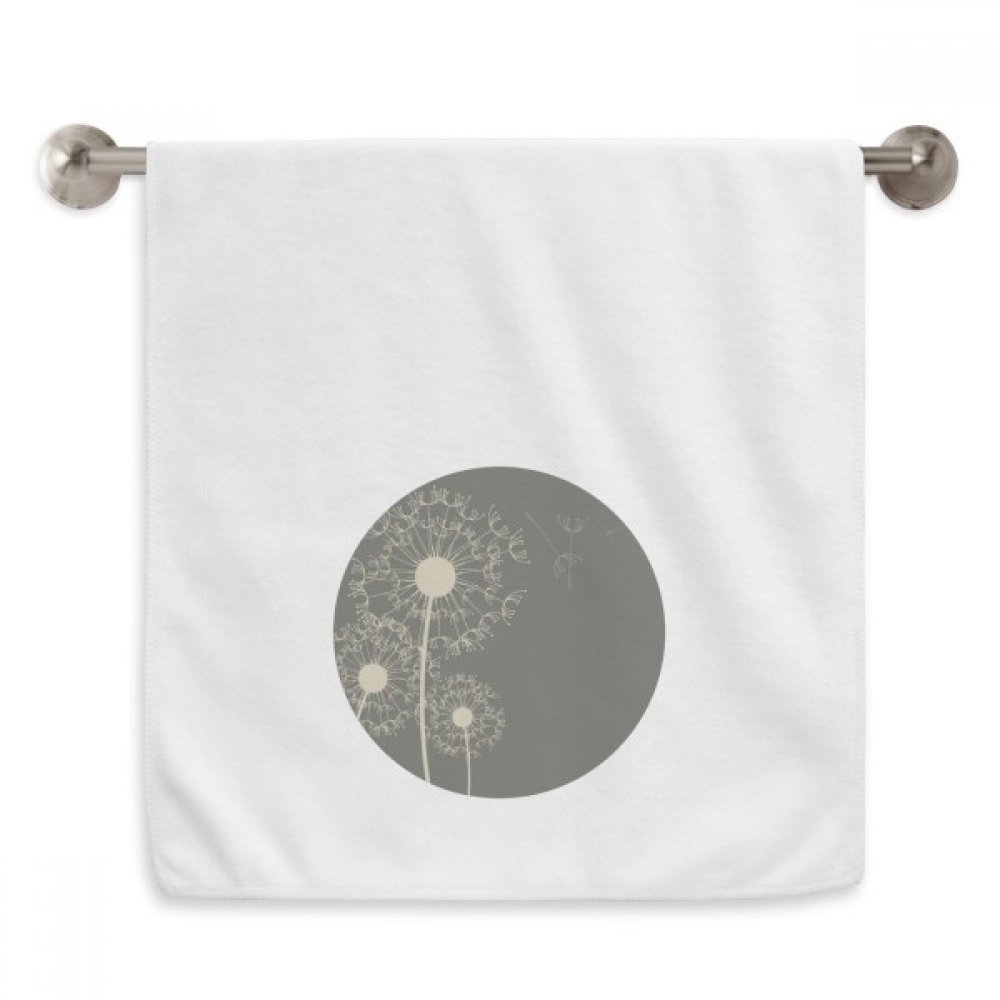 Serviettes débarbouillettes Pissenlit Fleurs Illustration 13X29 Pouces Blanc essuie-mains doux