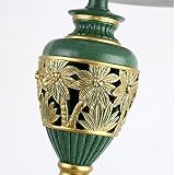 ABGRC Dekoracyjna europejska lampa stołowa retro, ciepła i romantyczna atmosfera lampka nocna, prosty i bezpieczny montaż lampa biurkowa do salonu, sypialni, oszczędność energii