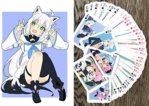 FLONZGIFT Anime Playing Cards (Poker Deck 54 Cards All Different) DONGURI SUZUME Cute Neko Japan Manga Anime