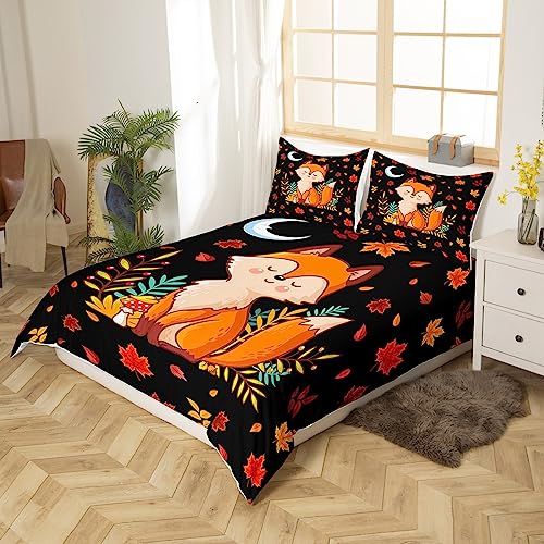 Funda de edredón de zorro 135x200 ropa de cama infantil de microfibra 3