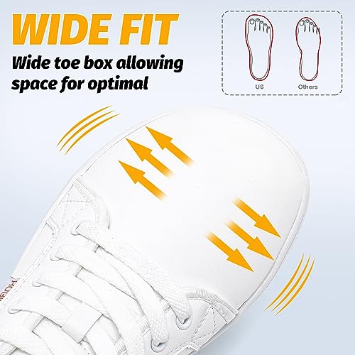 Image of HOBIBEAR Womens Mens Wide Minimalist Barefoot Sneakers Zero Drop Shoes Lightweight Comfortable