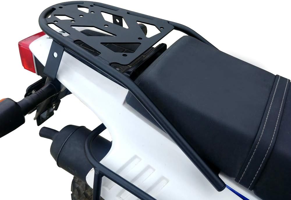 PMRACKS TW200 Rear Rack (1987-Present) Yamaha TW 200 Luggage Rack 1987 1988 1989 1990 1991 1992 1993 1994 1995 1996 1997 1998 1999 2000 2004 2008 2021 2022 Cargo Carrier