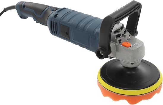 Buffer Polisher, 6 Inch 1580W Rotary Polisher Buffer Waxer, Polishing Machine Set with 7 Variable Speeds for Car, Boat, Furniture, Floor Blue