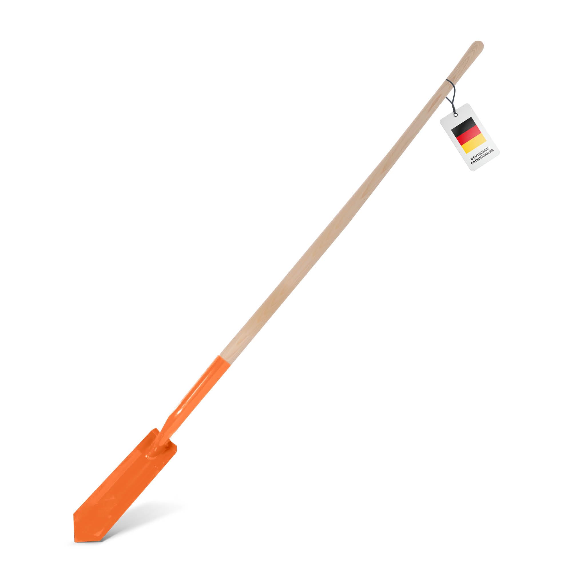 blizz-z Amerikanischer Rinnenspaten mit robustem Eschenstiel, Stärke: 2,3mm