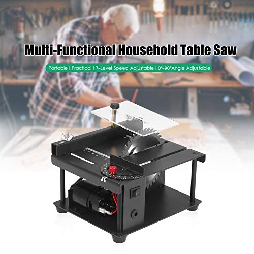 Jiangtao Serra de mesa multifuncional 110-240V Mini cortador de serra de mesa Máquina de corte elétr