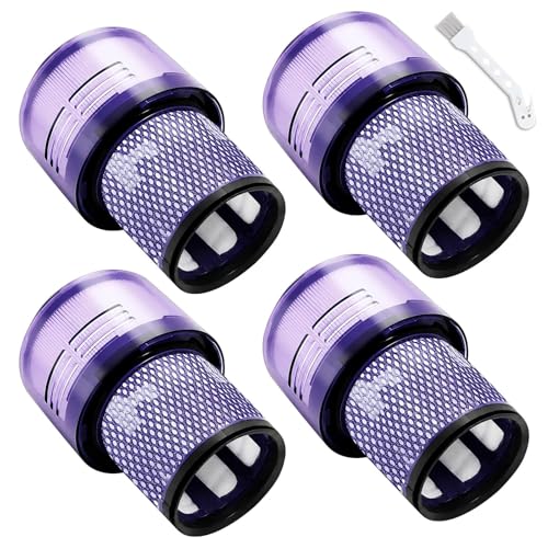 Image of V11 Vacuum Filters Replacement Compatible with Dyson V11 Animal V11 Torque Drive V11 Complete V11 Extra V15 Detect V15s Detect Submarine Vacuums, Compare to Part 970013-02, 4 Pack
