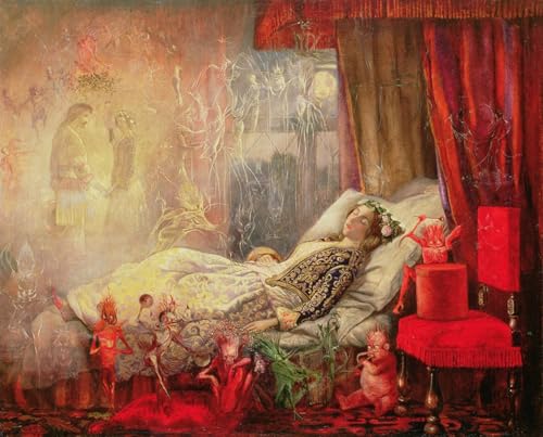 Tableaux peinture sur toile decoration chambre adulte l'étoffe dont sont faits les rêves 60x90