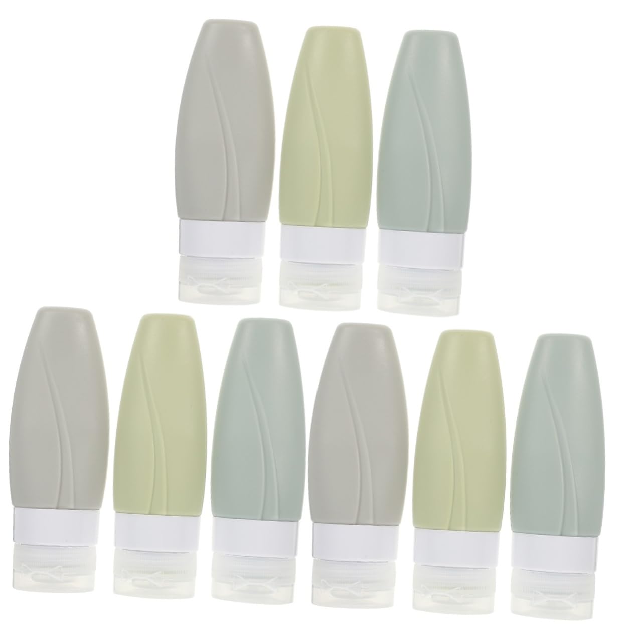 minkissy 9 Piezas Botella loción silicona loción viaje botellas viaje set e set e bolsa maquillaje e neceser maquillaje botellas cosméticas