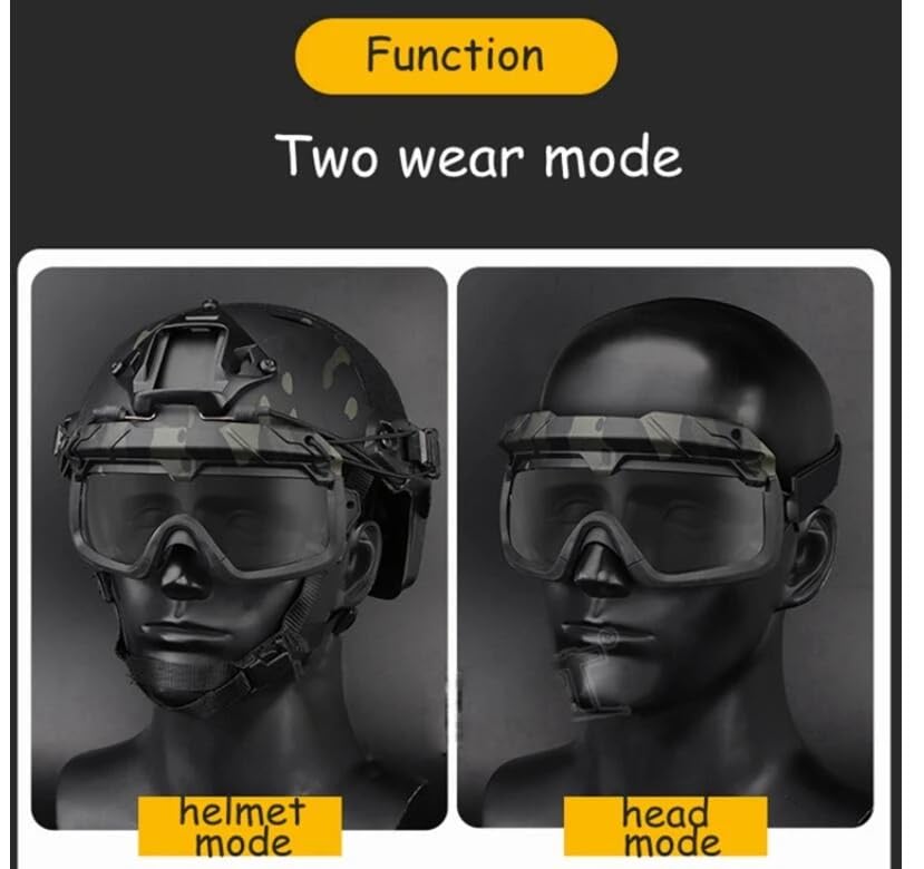 ACEXIER Taktische Brille Mit Lüfter - Anti-Beschlag & Winddicht Für Airsoft & Outdoor