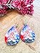 Gnome July 4th Earrings for Women Dangle Memorial Day Red White Blue Jewelry for Summer Women Birthday Gift Graduation Handmade by The Painted Pug (Gnome Blurry Stars)