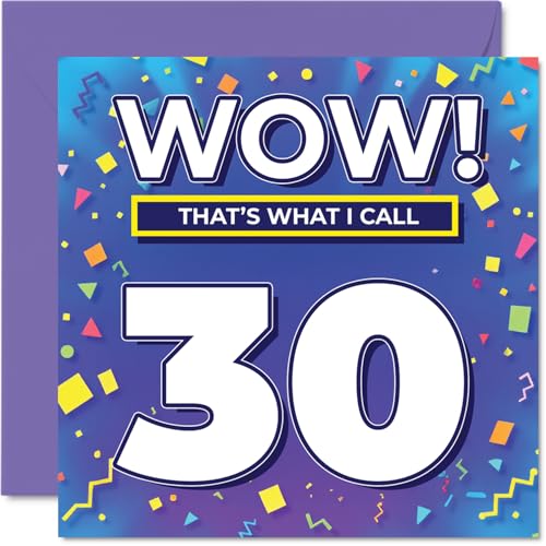Carte 30e Anniversaire - WOW C'EST ÇA 30