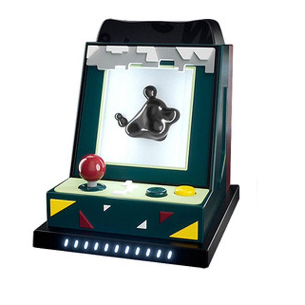 Magnetic Fluid Rhythm Light, 360° Surround Sound Home Theater Audio, Dancing Ferrofluid Speaker, 10 Levels of Sensitivity, Desktop Creative Gift Decoration Magnetic Fluid, for Home Office Decor (Colo