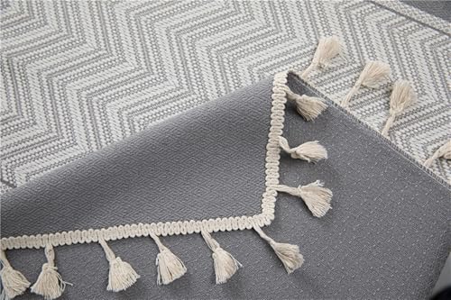 Nappe de table rectangulaire en polyester durable de qualité supérieure, motif vague - 6