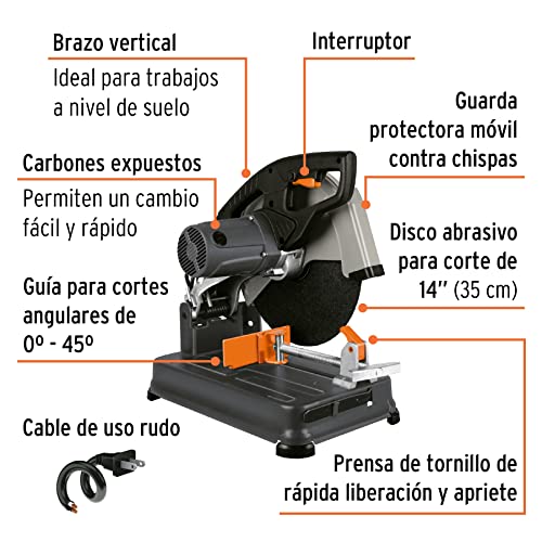Cortadoras de metal Truper 3 HP 5 Imagen adicional