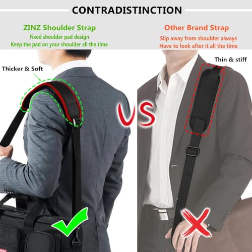 Image of ZINZ 57 inch Adjustable Bag Straps Replacement with Thick Fixed Pad