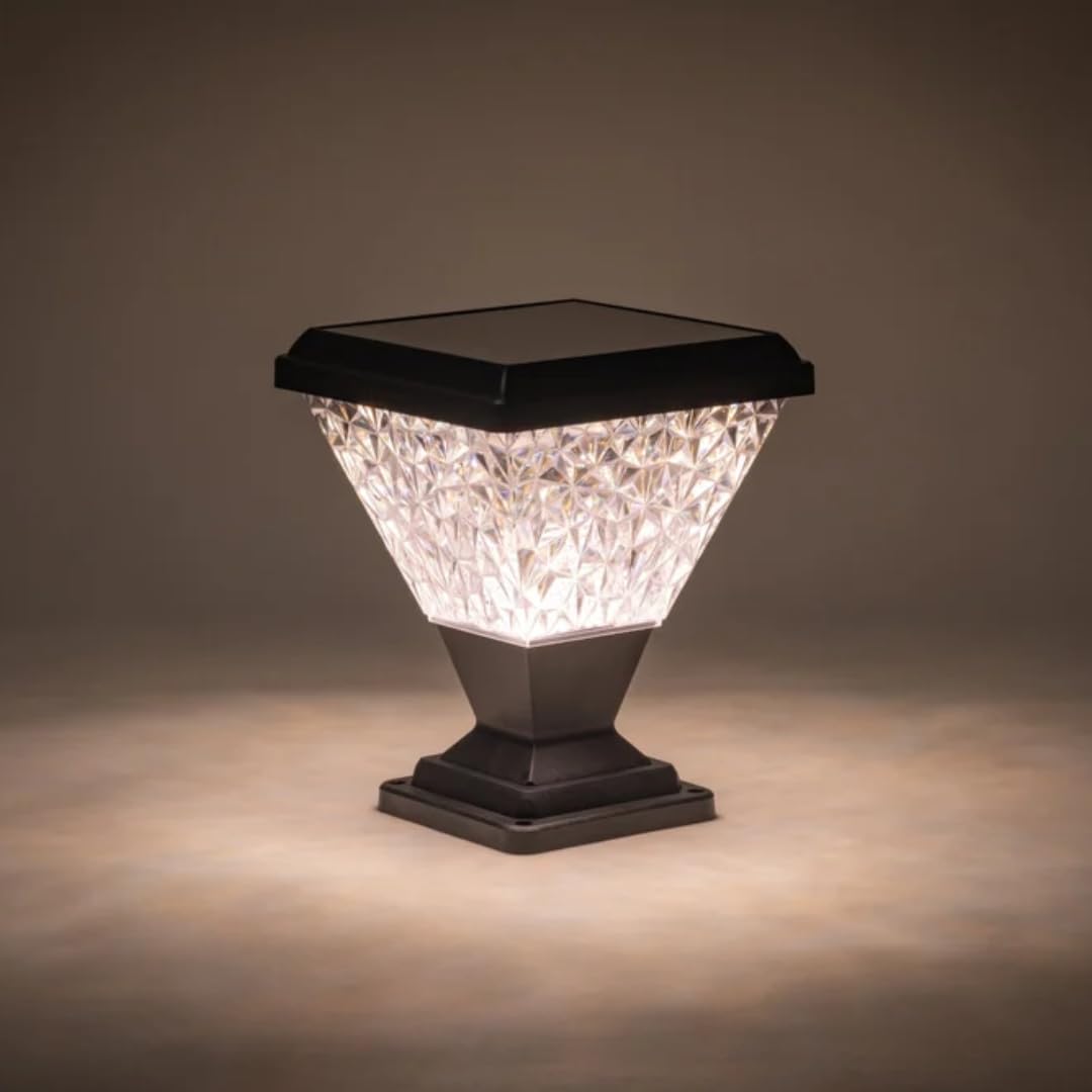 Solar Gate Light | Pillar Lights 10W Decorative for Pillars, Balcony, Terrace, Outdoor Fence Deck Cap Garden IP65 Waterproof | Premium Lightings | 3 in 1 + RGB-image-30