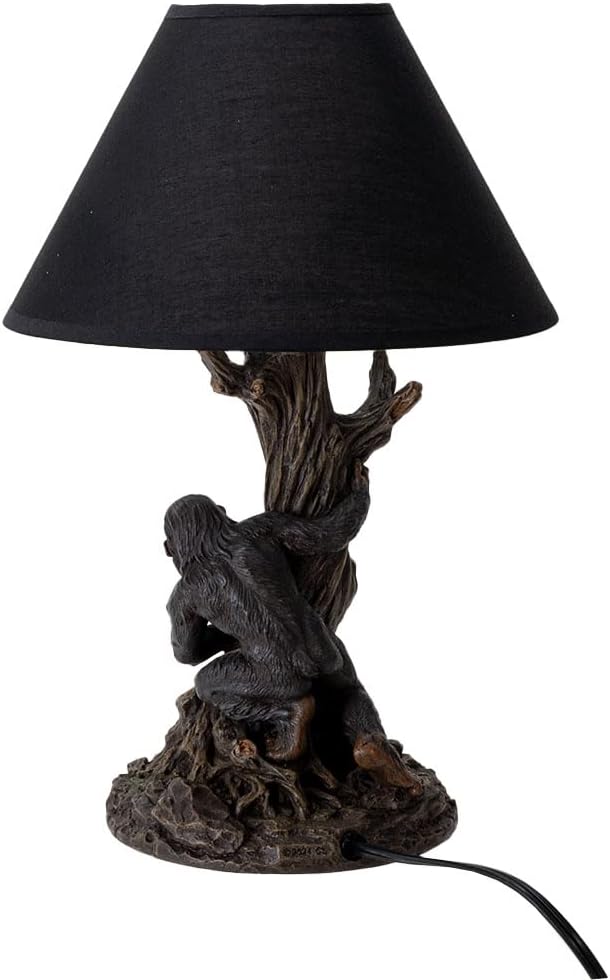 Pacific Giftware Bigfoot Lamp, Legendary Hairy, ape-Like Creature Designed into a Tabletop Lighting. Decorative Table Light for a Perfect Mancave.