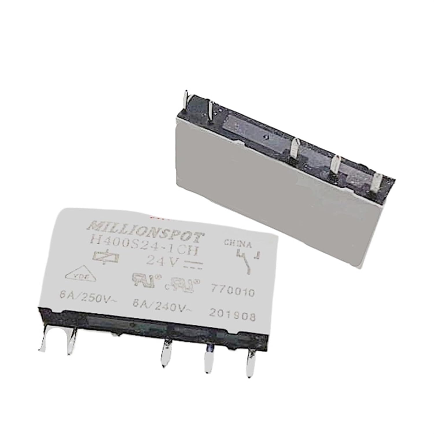H400S24-1CH H400S24 1CH H400S241CH 24VDC DC24V 24V 6A 4V car auto Relay 5PIN(5PCS)