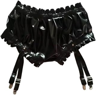 GAYLOP Pantalones cortos negros de látex de goma 0,4 mm