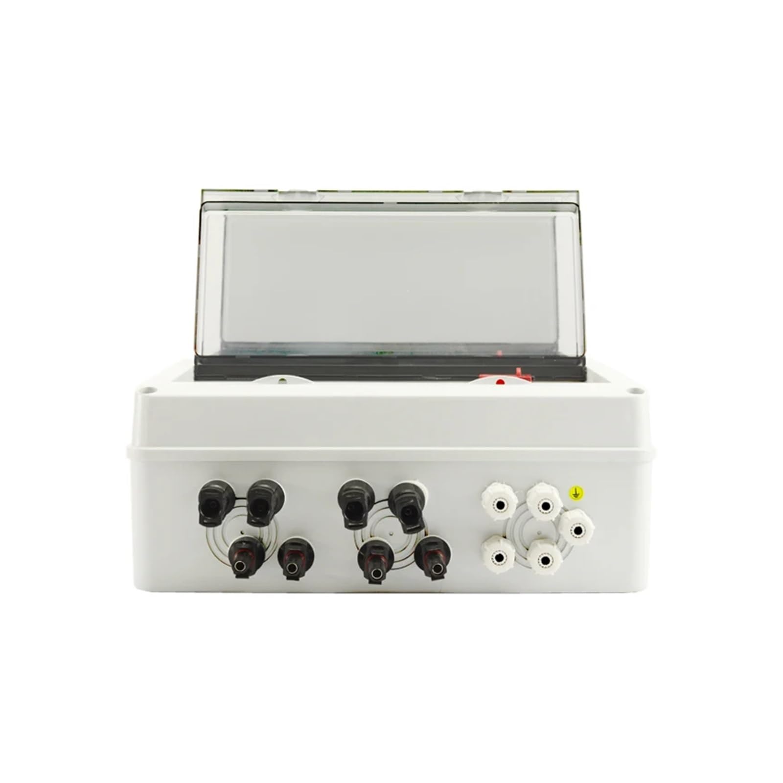 RWRAPS Scatola combinatrice DC Impermeabile da Esterno a 4 Corde 4 ingressi 2 uscite 1000V IP65 HT Box fotovoltaico con Protezione Contro Le sovratensioni solari (Color : 4in2out DC1000V-01)