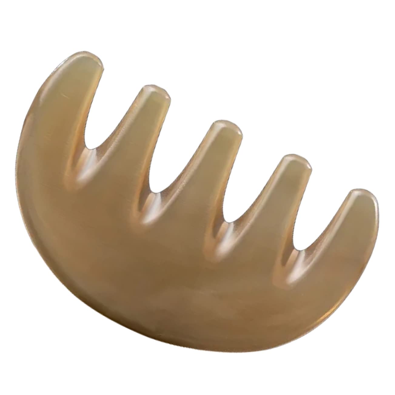 FOMIYES 5 Stück Fünf Zahn Massagekamm Kopfmassage Gua Sha Kamm Massagewerkzeuge Körperakupunktmassagekamm Hornkamm Kopfhautmassagegerät Kamm Gua Sha Schabewerkzeug Haarmassagekopfkamm