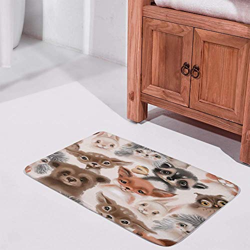 Tapis de bain forêt pour une décoration de salle de bain nature et chaleureuse