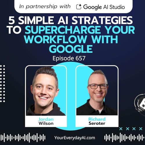 5 Simple AI Strategies to Supercharge Your Workflow with Google Podcast Por  arte de portada