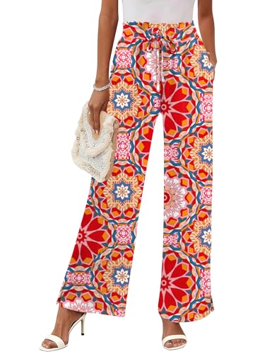 Rapbin Beach Pants for Women Palazzo Pants Wide Leg...