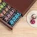 FlagShip Nespresso Vertuo Pod Drawer Storage - Elegant Wood Frame, 50 Pod Capacity
