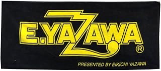 ☆☆ 矢沢 永吉 フェイスタオ ル 58 (ロゴ)ブラック・イエ ロー